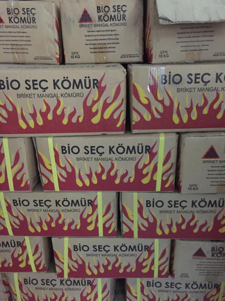 Bio Seç briket mangal kömürü uzun süre yanan yüksek ısı veren kaliteli kömür