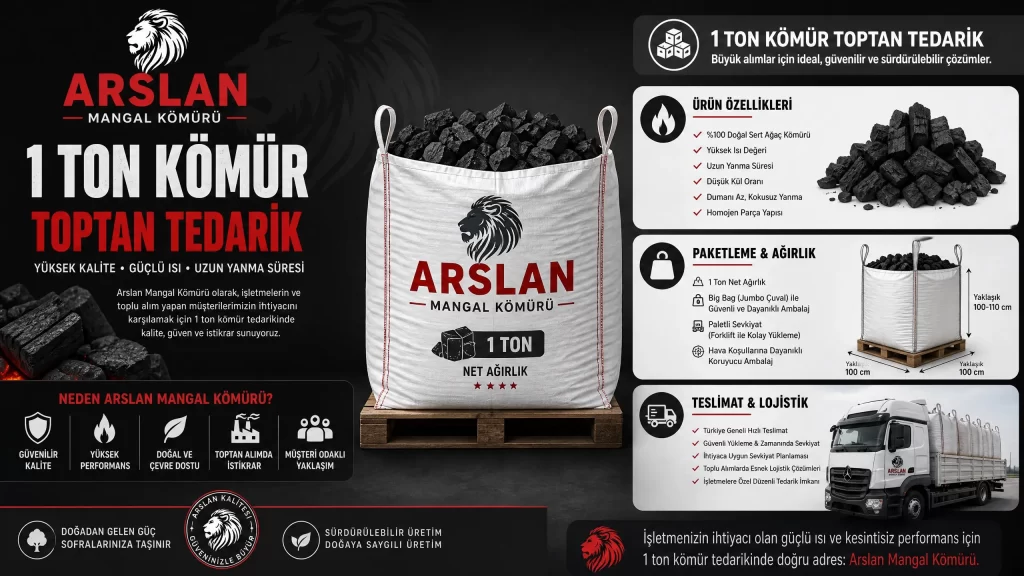 1 ton mangal kömürü fiyatı ve toptan alım avantajları 2026