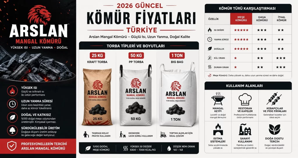 2026 güncel kömür fiyatları torba ve ton fiyat listesi